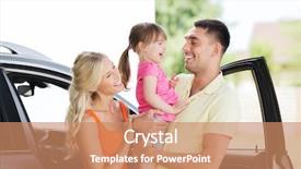  Presentation with car parking - Slides enhanced with little girl with car background and a coral colored foreground