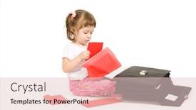  Presentation with black father - Slide deck featuring little-girl-with-dumping-black background and a lemonade colored foreground