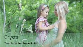 Presentation with rest - Presentation design with little-girl-with-her-pregnant background and a seafoam green colored foreground