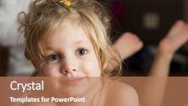  Presentation with infection - PPT theme consisting of little girl with pox infection background and a  colored foreground