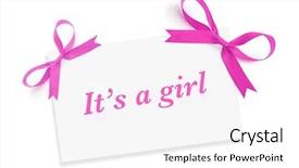  Presentation with birthday invitation - Colorful theme enhanced with little girls birthday invitation - its a girl concept backdrop and a white colored foreground