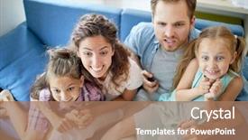  Presentation with broadcast - Audience pleasing slides consisting of little girls with tense backdrop and a coral colored foreground