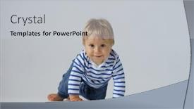  Presentation with cute baby - Presentation featuring little-happy-and-smiling-cute background and a light gray colored foreground