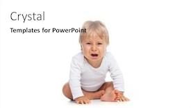 Presentation with cute baby - PPT theme consisting of little-happy-and-smiling-cute background and a  colored foreground