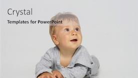  Presentation with cute baby - Slide deck featuring little-happy-and-smiling-cute background and a light gray colored foreground