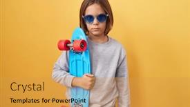  Presentation with attitude - Slides enhanced with little-hispanic-boy-wearing-sunglasses background and a yellow colored foreground