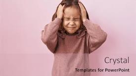  Presentation with migraine - Slide set consisting of little-hispanic-girl-standing-over background and a lemonade colored foreground