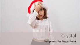  Presentation with girl christmas - 