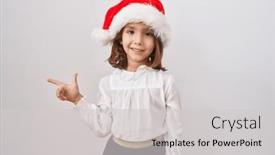  Presentation with christmas girl - 