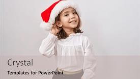  Presentation with girl christmas - 