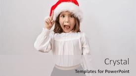  Presentation with christmas girl - 
