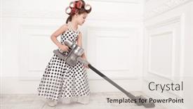  Presentation with deafblindness style animated - Slide deck consisting of little-housewife-in-pin-up background and a lemonade colored foreground