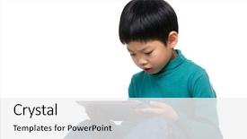  Presentation with reading - Amazing presentation having little kid concentrate on reading backdrop and a white colored foreground