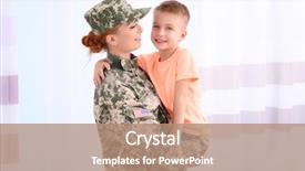  Presentation with kid movies - Theme enhanced with little kid in the room background and a coral colored foreground