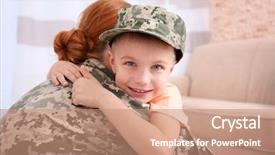  Presentation with kid prison - Beautiful PPT layouts featuring little kid in the room backdrop and a coral colored foreground