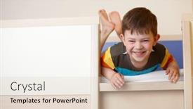  Presentation with bed - Amazing presentation theme having little-kid-laughing-on-top backdrop and a lemonade colored foreground