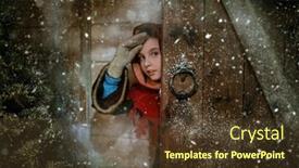  Presentation with medieval times - Presentation with little-medieval-girl-peeks-out background and a tawny brown colored foreground