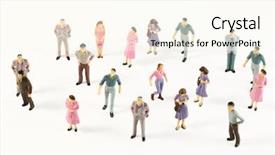  Presentation with toy - Amazing PPT layouts having little men - toy miniature figures of human backdrop and a cream colored foreground