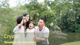  Presentation with children parents - Audience pleasing slide set consisting of little men theme - asian family outdoors activity parents backdrop and a tawny brown colored foreground