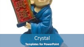  Presentation with new path - Presentation theme enhanced with little-monk-with-chinese-new background and a teal colored foreground