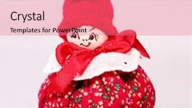  Presentation with immortelle helichrysum arenarium dwarf everlas - Audience pleasing PPT theme consisting of little norwegian christmas dwarf figurine backdrop and a coral colored foreground