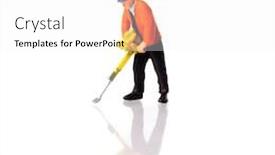  Presentation with builder - Presentation theme enhanced with little-people-builder-worker background and a white colored foreground