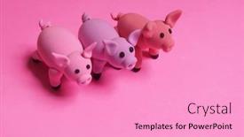  Presentation with tale - Beautiful PPT layouts featuring little-pink-pig backdrop and a lemonade colored foreground