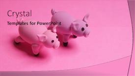  Presentation with tale - Slide deck featuring little-pink-pig background and a coral colored foreground