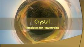  Presentation with luxury mountain nature - Slide set enhanced with green concept - little planet panorama of mountain background and a tawny brown colored foreground