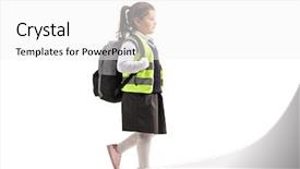  Presentation with shot - Theme featuring little pony - full length profile shot background and a white colored foreground