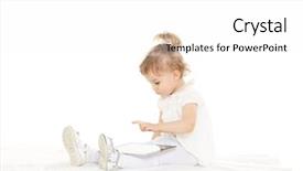  Presentation with child development - Amazing presentation having learning toys and early development backdrop and a white colored foreground