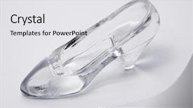  Presentation with slipper - Amazing presentation theme having little prince - glass slipper backdrop and a light gray colored foreground
