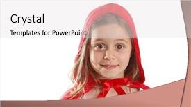  Presentation with china in red on political - Presentation theme enhanced with little red riding hood background and a light gray colored foreground