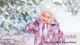  Presentation with girl christmas - Presentation enhanced with little-smiling-girl-decorating-christmas background and a lemonade colored foreground