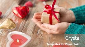  Presentation with candle christmas - Beautiful slides featuring littlehuman xmas - christmas valentines day and holidays backdrop and a coral colored foreground