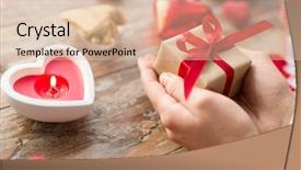  Presentation with candle christmas - Theme featuring littlehuman xmas - christmas valentines day and holidays background and a lemonade colored foreground