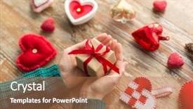  Presentation with candle christmas - Cool new presentation theme with littlehuman xmas - christmas valentines day and holidays backdrop and a coral colored foreground