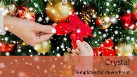  Presentation with christmas holidays - Theme featuring littlehuman xmas - family christmas holidays new year background and a  colored foreground
