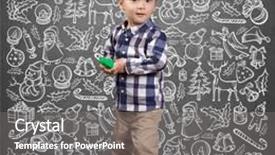  Presentation with gifs christmas - Slide set consisting of littlehuman xmas - little boy looking for christmas background and a  colored foreground