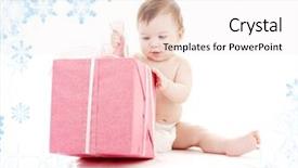  Presentation with diaper - Beautiful presentation featuring littlehuman xmas - picture of baby boy backdrop and a  colored foreground
