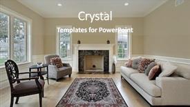  Presentation with luxury - Audience pleasing PPT theme consisting of live - living room in luxury home backdrop and a gray colored foreground