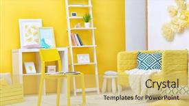  Presentation with army modern combat ives - Audience pleasing PPT layouts consisting of live - modern interior of living room backdrop and a yellow colored foreground