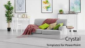  Presentation with grey - Audience pleasing slides consisting of live - modern living room with grey backdrop and a light gray colored foreground