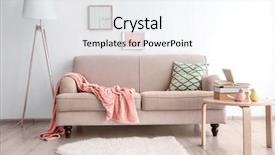  Presentation with live - Slides with live - modern room design with beige background and a white colored foreground