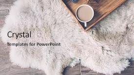  Presentation with weekend - Audience pleasing PPT theme consisting of live - mug with coffee and home backdrop and a soft green colored foreground