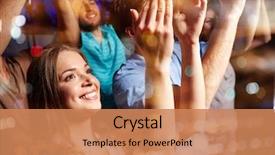  Presentation with celebration - Theme with live - party holidays celebration nightlife background and a coral colored foreground