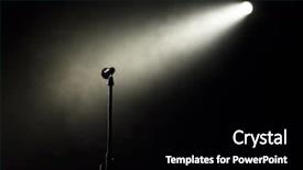  Presentation with concert stage empty stage - Amazing presentation having live background - empty stage before concert backdrop and a black colored foreground