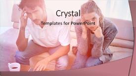  Presentation with law accounting - Colorful slide deck enhanced with live bad - worried couple doing their accounting backdrop and a lemonade colored foreground