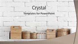  Presentation with white brick wall - Audience pleasing presentation design consisting of live bamboos - decorative shelf on white brick backdrop and a white colored foreground