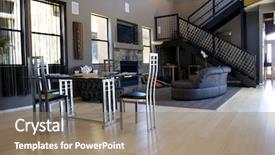  Presentation with dining - Cool new theme with live bamboos - modern asian inspired dining backdrop and a coral colored foreground